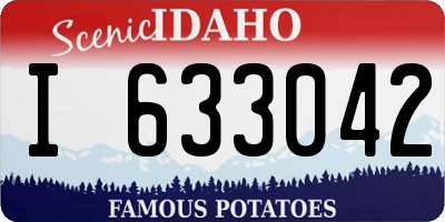 ID license plate I633042
