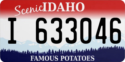 ID license plate I633046