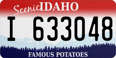 ID license plate I633048