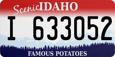 ID license plate I633052