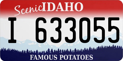 ID license plate I633055