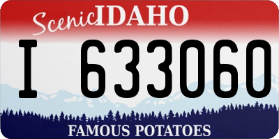 ID license plate I633060