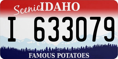 ID license plate I633079