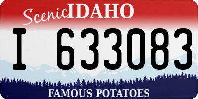 ID license plate I633083