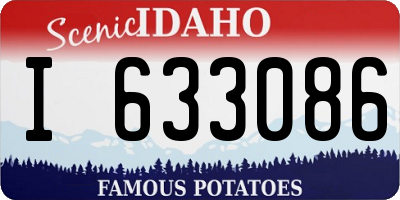 ID license plate I633086