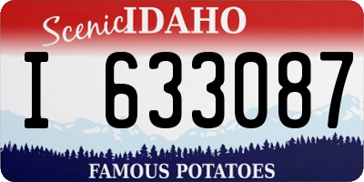 ID license plate I633087