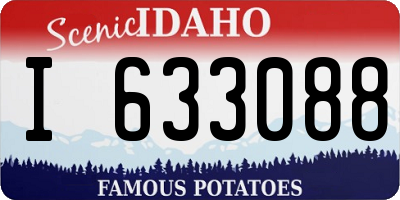 ID license plate I633088