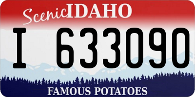 ID license plate I633090