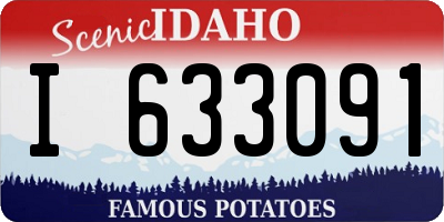 ID license plate I633091