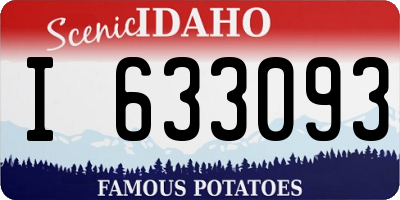 ID license plate I633093