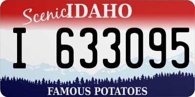 ID license plate I633095