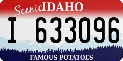 ID license plate I633096