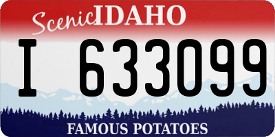 ID license plate I633099