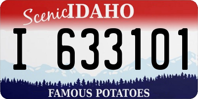 ID license plate I633101