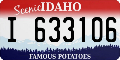 ID license plate I633106