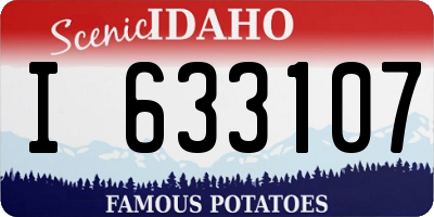 ID license plate I633107
