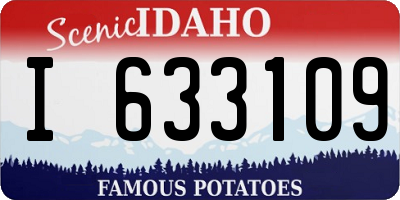 ID license plate I633109