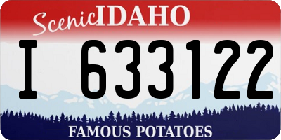 ID license plate I633122