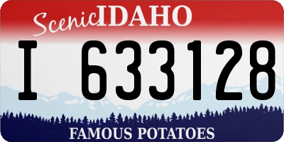 ID license plate I633128