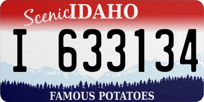 ID license plate I633134