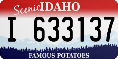 ID license plate I633137