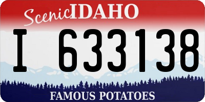 ID license plate I633138