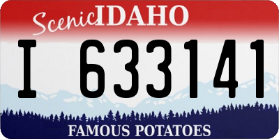 ID license plate I633141