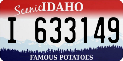 ID license plate I633149