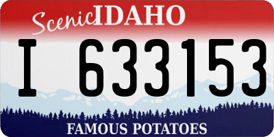 ID license plate I633153
