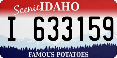 ID license plate I633159