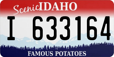 ID license plate I633164