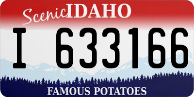 ID license plate I633166