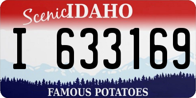 ID license plate I633169