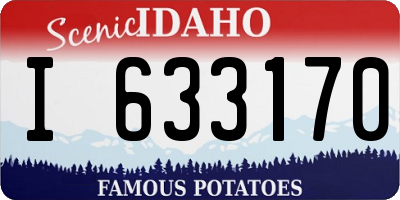 ID license plate I633170