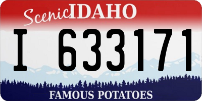 ID license plate I633171