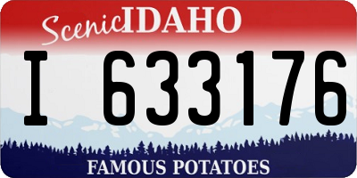 ID license plate I633176