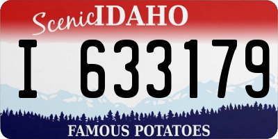ID license plate I633179