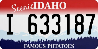 ID license plate I633187