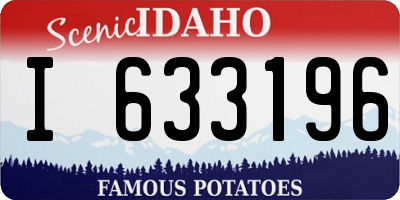 ID license plate I633196