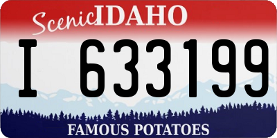 ID license plate I633199