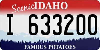 ID license plate I633200
