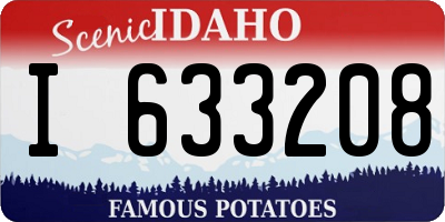 ID license plate I633208
