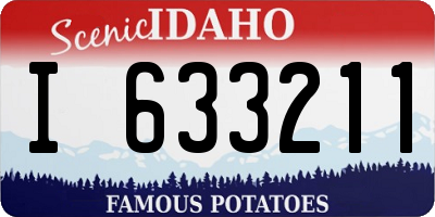 ID license plate I633211