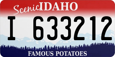 ID license plate I633212