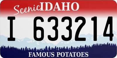 ID license plate I633214