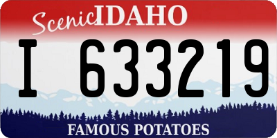 ID license plate I633219