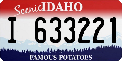 ID license plate I633221