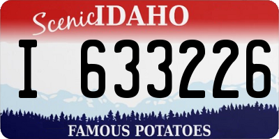 ID license plate I633226