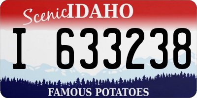 ID license plate I633238