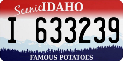 ID license plate I633239